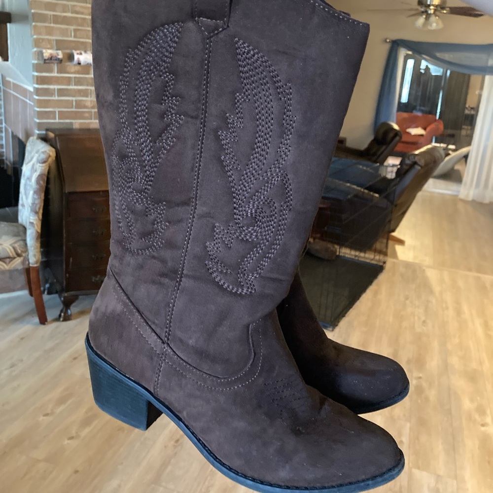 Brown Cowboy Boots - worn just once to Nashville